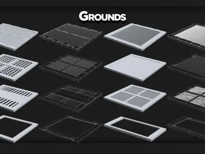 110 Factory Environment Props - KITBASH - VOL 02 3D model