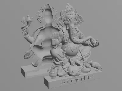Ganesha statue 3D print model
