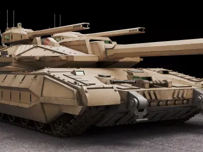 B651 Titan Low-poly 3D model