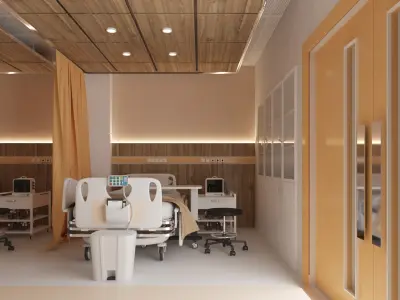 Hospital Ward Interior 3D model