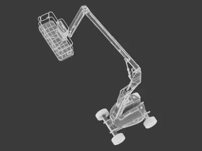 JLG 600AJ Articulating Boom Lift 3D model