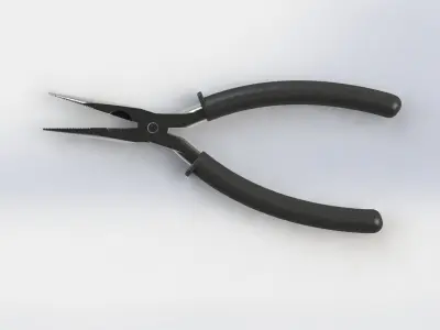 Alicate de Bico Nose Plier 3D model