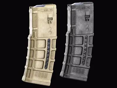 Magpul PMag 30 Window Magazine Low-poly 3D model