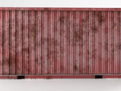 Old Shipping Container  3D model