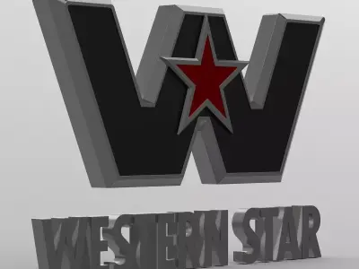 Western Star Logo 3D model by 3dlogoman