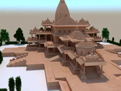 ram mandir  3D model