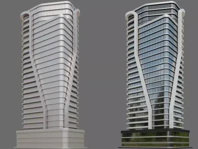 High-Rise Building ID011 3D model