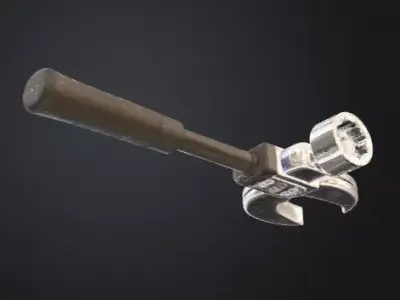 Low Poly Stylized Ratchet Tool Game Ready 3D Model Low-poly 3D model