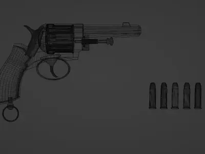 Hugo Hensel Mystery Revolver 3D model