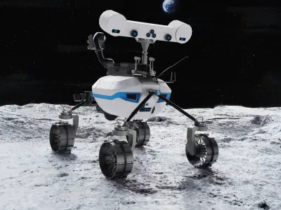 LRU-1 Moon Rover 3D model