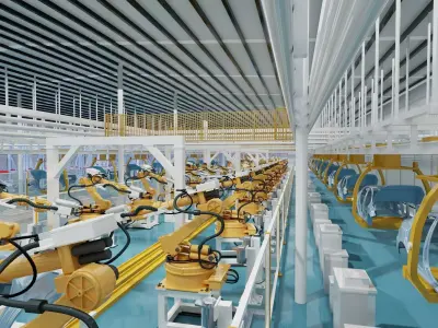 car factory 3D model