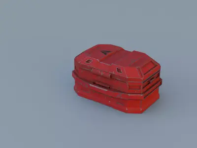 Sci-fi - Supply Crate  Low-poly 3D model