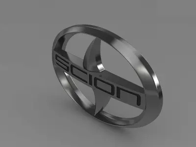 scion logo 3D model by Sergey