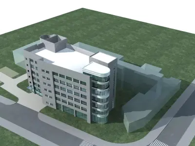School Building 3D model 80