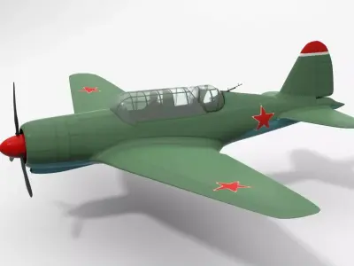 Very simple Sukhoi Su-2 3D model