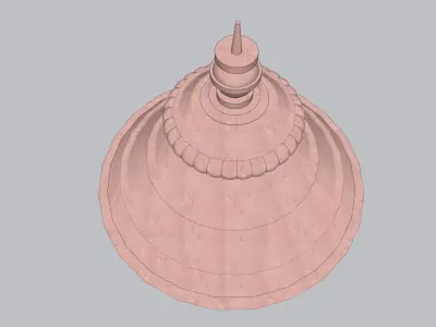indian temple dome 3D model