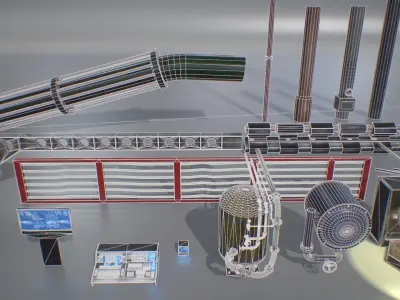 Industrial Pack 01 Low-poly 3D model