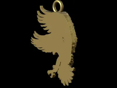 hawk pendant 3D print model