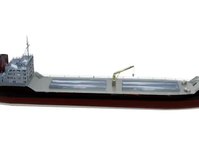 Cargo Ship Low-poly 3D model by 3dlowpoly