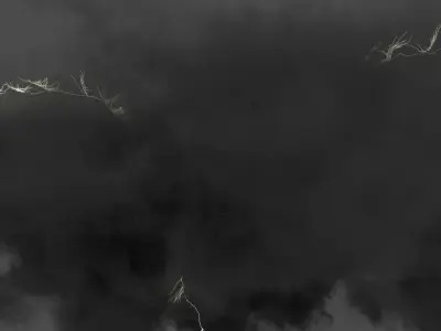Thunderbolt Energy Discharge Animated For Blender 3D model