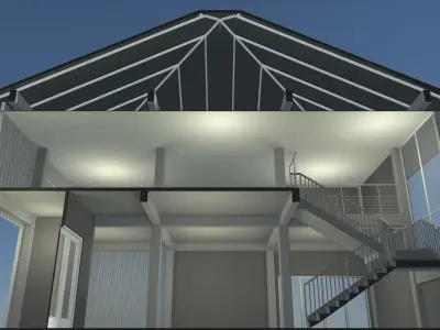 House in section cut 25-10 3D model