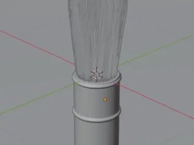 Old Shaving Brush Free 3D model
