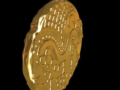 celtic coin 3D print model