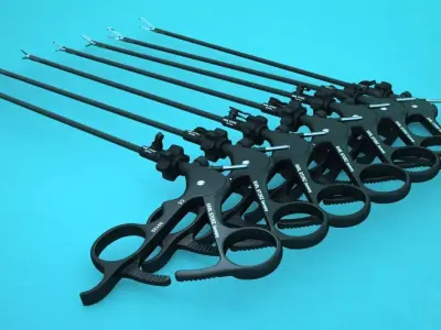 Laparoscopic Grasper Instrument 3D model