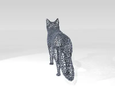 Fox Voronoi 3D model