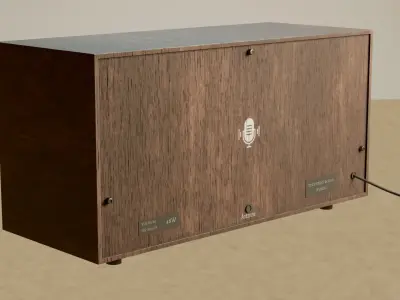 Vintage Radio 3D Model - Low poly Low-poly 3D model