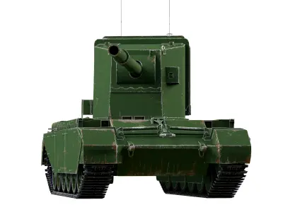 FV 4005 stage 2 Low-poly 3D model