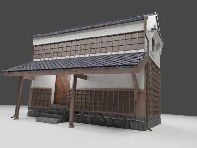 Japanese old style storage - KURA 3D model