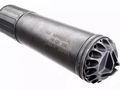 OSS  Suppressor HX-QD 5x56 - game ready 3D model Low-poly 3D model