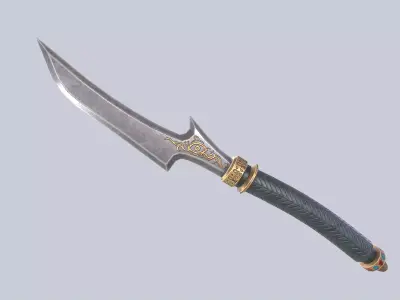 Anubis dagger Low-poly 3D model