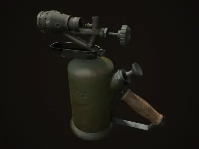 GASOLINE BLOWLAMP Low-poly 3D model