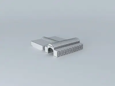 Train Station Free 3D model buy