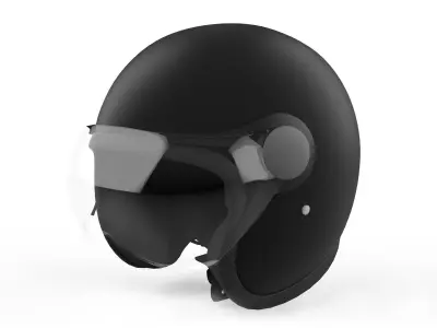 Helmet Low-poly 3D model 7