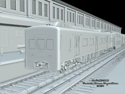 Puma v2 Double Deck Train EMU 3D model