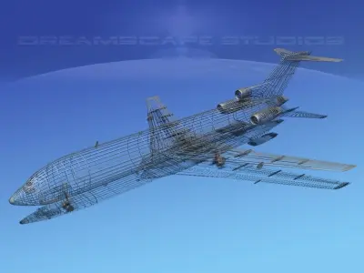 Boeing 727-200 Pan Am 1 3D model