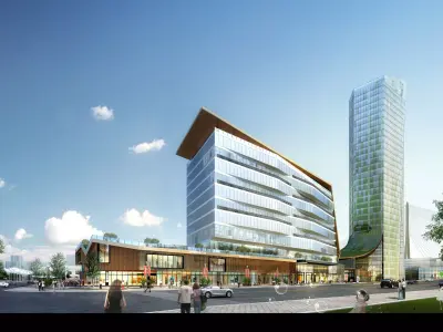 3Dmax fashion city commercial square building 14 3D model
