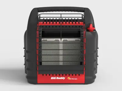 PORTABLE HEATER Low-poly 3D model