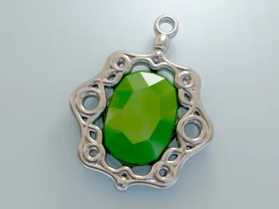 Victorian Pendant for Chokers 3D print model