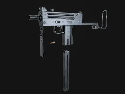 MAC 11 SMG PACK Low-poly 3D model