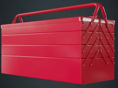 Toolbox 1A Low-poly 3D model