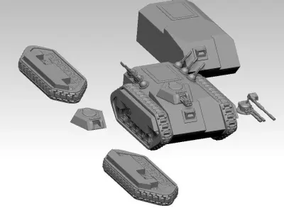 TROOP TRANSPORT READY TO 3D PRINT 3D model
