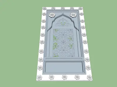 indian stone jharokha 3d modal Low-poly  3D model