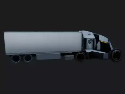 Semi Truck 3D Model 3D model