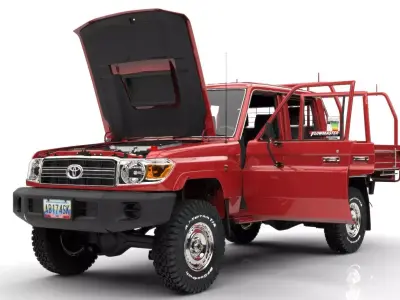 TOYOTA LAND CRUISER 4PUERTAS J79 SIN BUCHES Low-poly 3D model