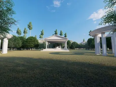 Historical temple-place of worship 3D model order