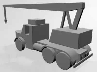 Crane 01 3D model